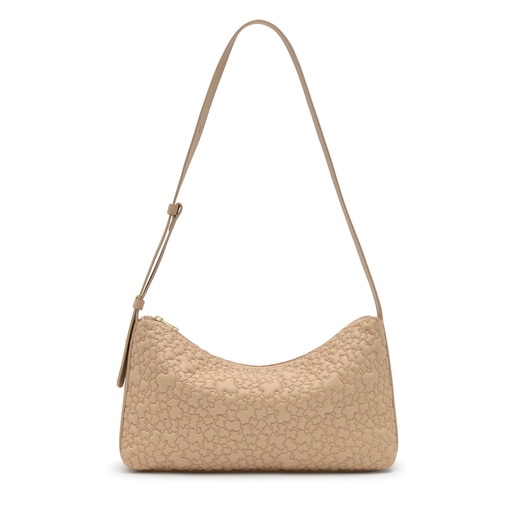 サンドカラーのショルダーバッグ TOUS Puffy Bear