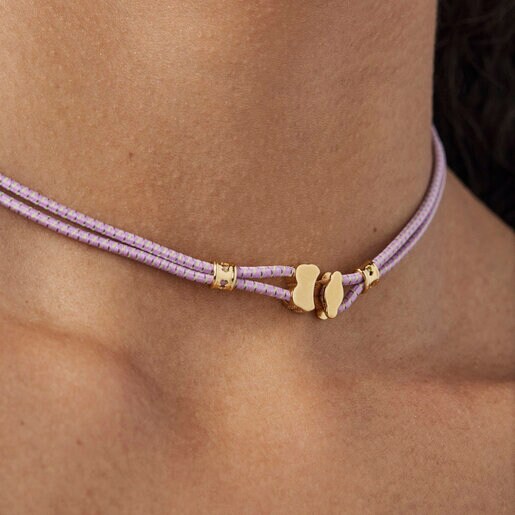 Collar elástico lila Sweet Dolls