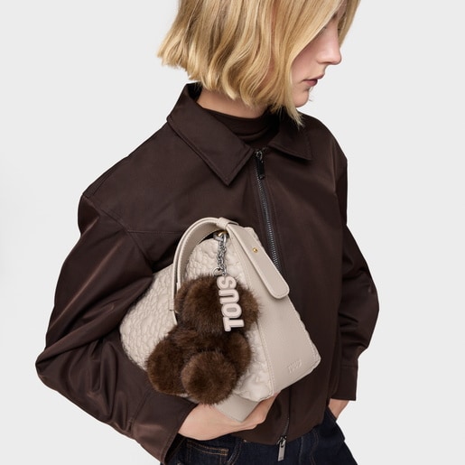 Brown Key ring Bold Bear Wild