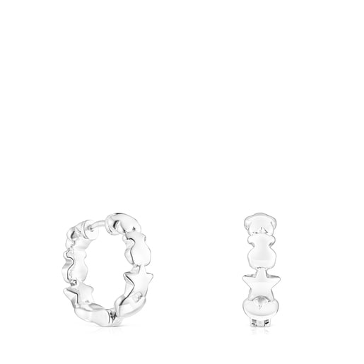 Silver Mini Icons Earrings | TOUS