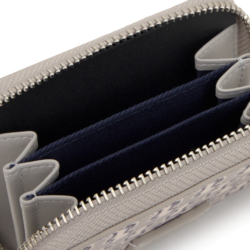 كيس نقود مزدوج الاستخدام باللون الرمادي البني من التشكيلة TOUS Bear