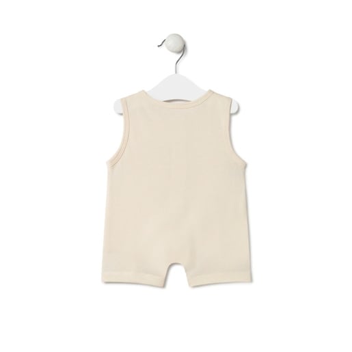 Babygrow curto de bebé Classic cor crua