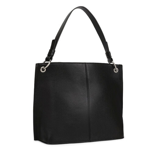 Sac TOUS Icon grand en cuir noir