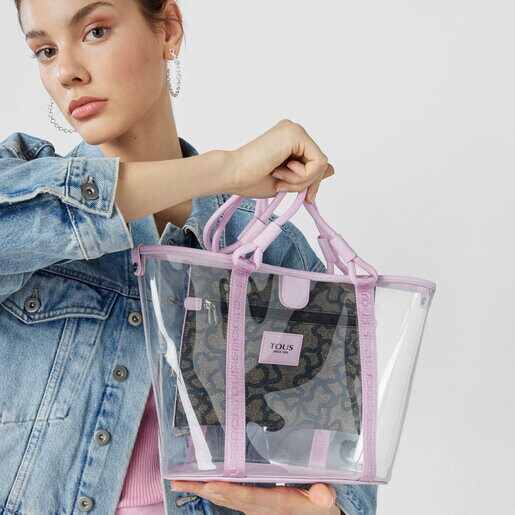 モーブカラーのミディアムトートバッグ TOUS Kaos Summer