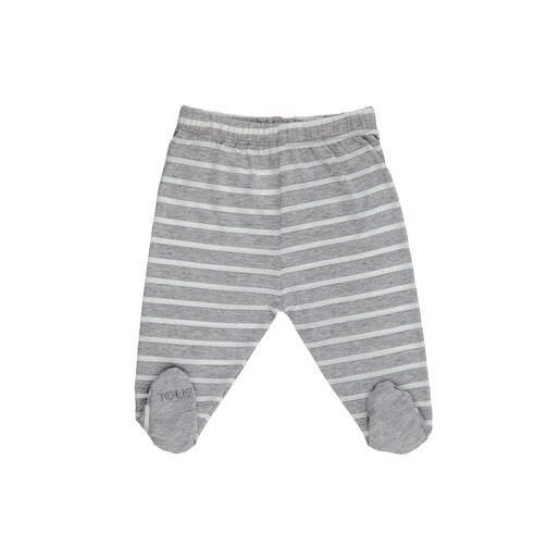 Radiant T-shirt and striped leggings set in grey
