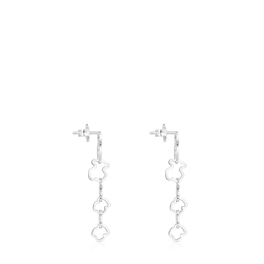 Boucles d'oreilles motif ourson TOUS Carrusel longues