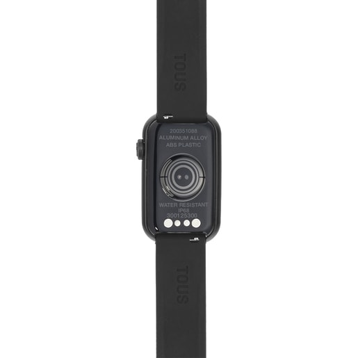 Smartwatch with nylon strap and black silicone strap T-Band