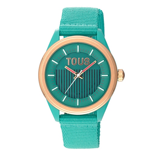 Reloj analógico solar turquesa Vibrant Sun