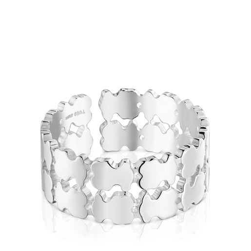 Anillo abierto doble de plata TOUS Sweet 40s