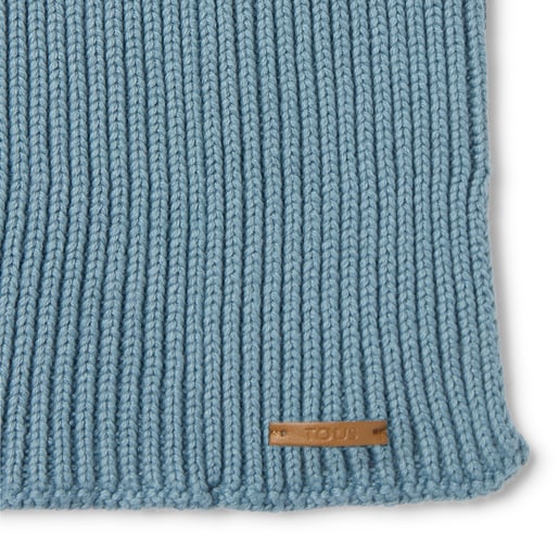 Baby neck warmer in Tricot blue