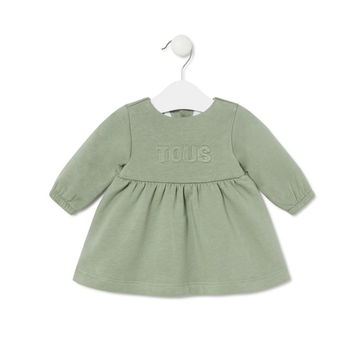 Vestido de bebé para menina Classic verde