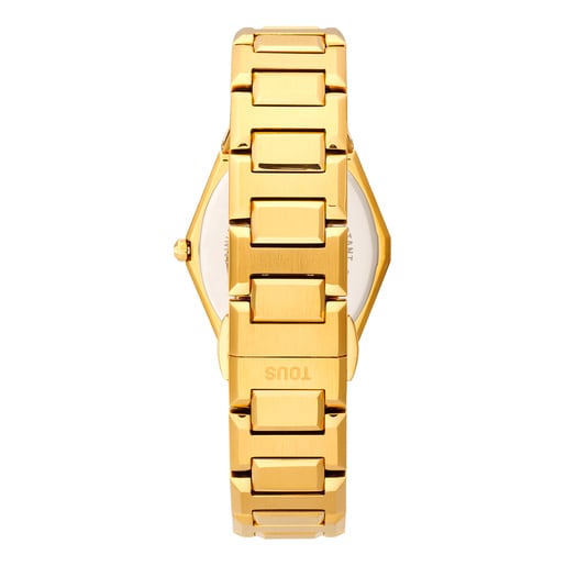 Analog Watch with gold-colored IPG steel bracelet Karat