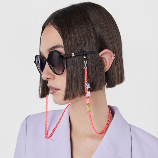 Pink Bears Mask and glasses chain