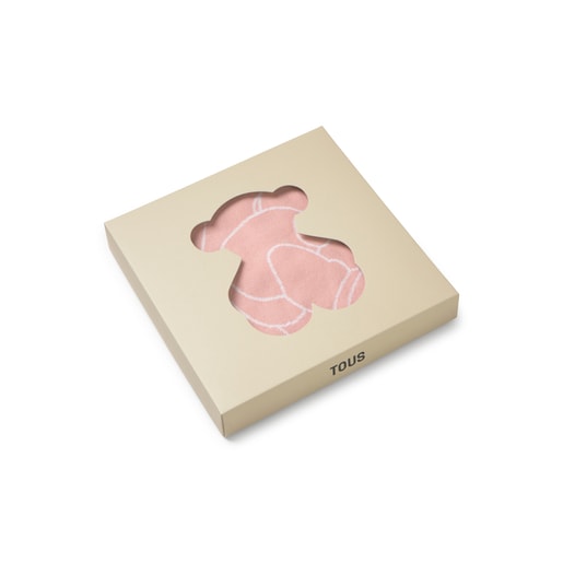 Reversible baby blanket in Nilo pink