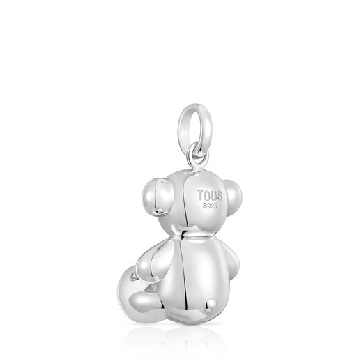 Large silver Bold Bear pendant