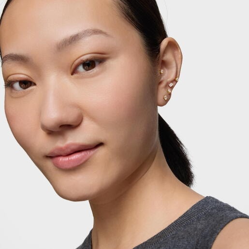 Single 14kt gold Earring with 0.15ct lab-grown diamond TOUS Shine LGD