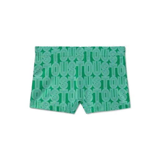 Bañador bóxer de niño Line verde