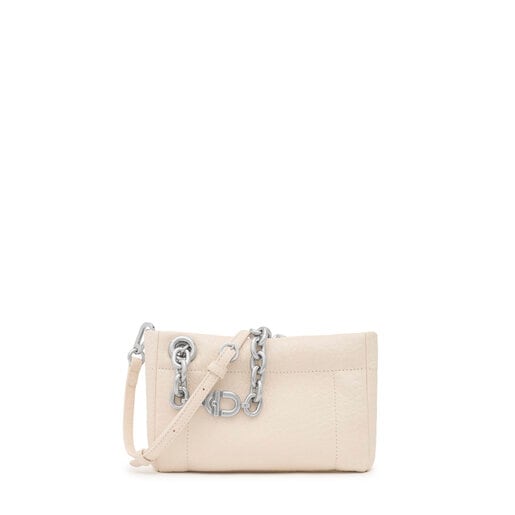 Small beige Crossbody bag TOUS MANIFESTO New