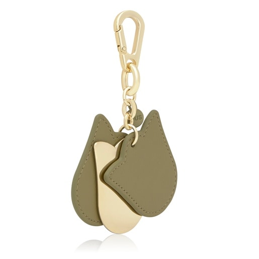 حلقة مفاتيح باللون الأخضر الزيتوني من التشكيلة Triple Tulip