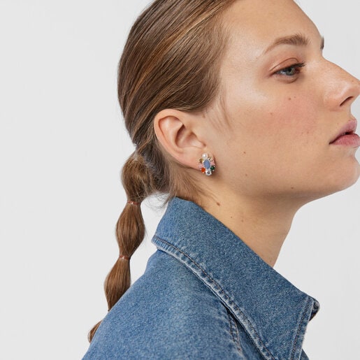 ピアス  Fragile Nature    　シルバー925　天然石　