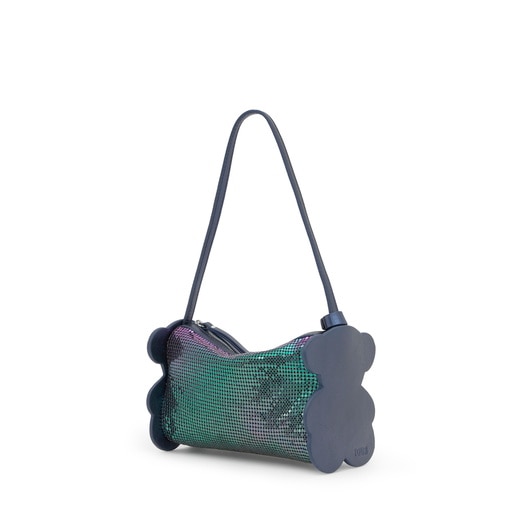 حقيبة كتف باللون الأزرق الداكن من تشكيلة TOUS Salsi