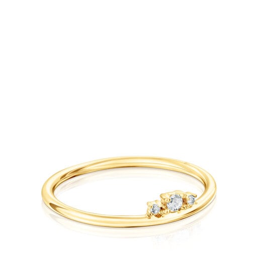 Gold Ring with diamonds Les Classiques