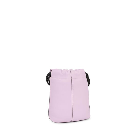 モーブカラーのレザー製ミニバッグ TOUS Cloud