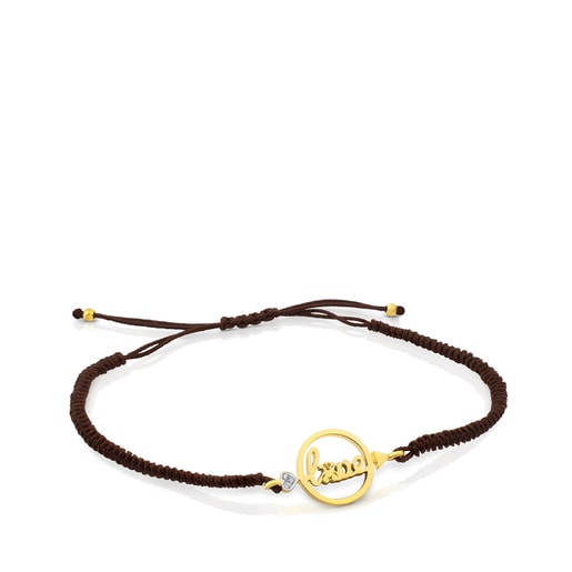 Gold San Valentin Bracelet with Diamond