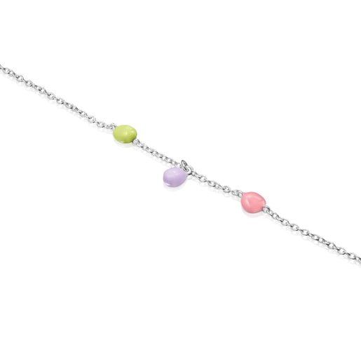 Pulsera de plata y esmalte de colores TOUS Joy Bits