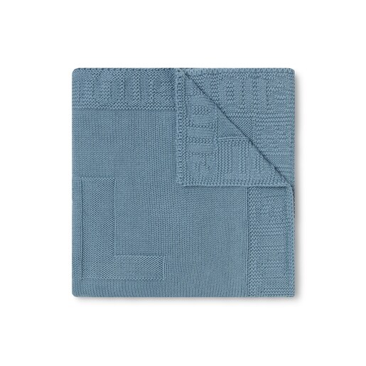 Toquilla de bebé reversible Nilo azul