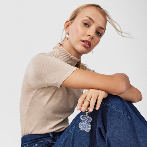 Beige Oso Samba Key ring