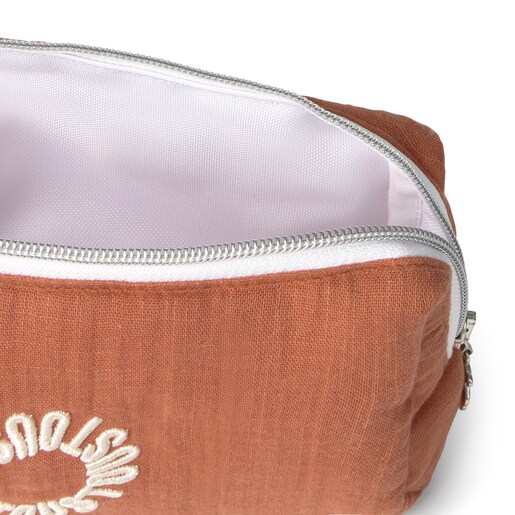 Toiletry bag in Classic brick red