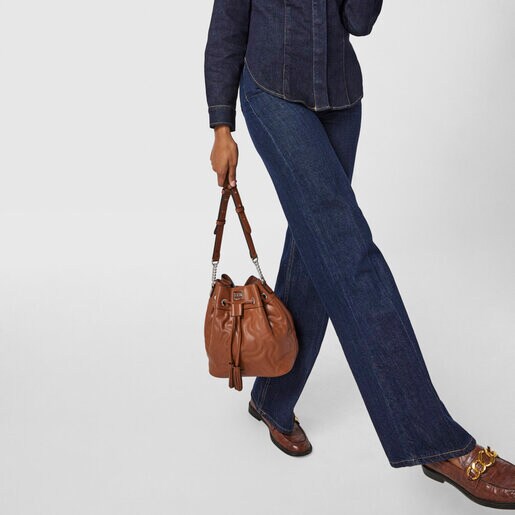 Brown Kaos Dream Bucket bag