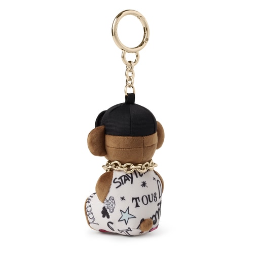 Set with Teddy Samba bear Key ring + multicolored Scarf