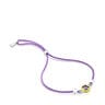 Purple cord TOUS Vibrant Colors Bracelet with amethyst and enamel