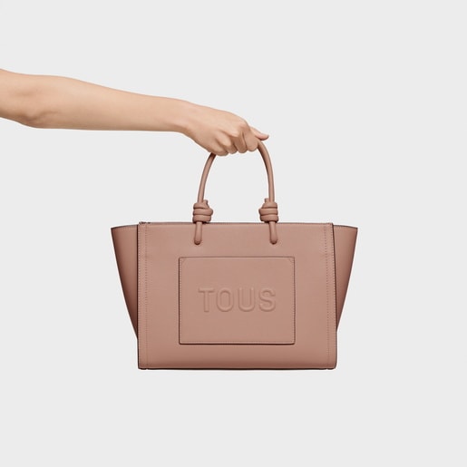 Medium taupe Shopping bag TOUS La Rue New