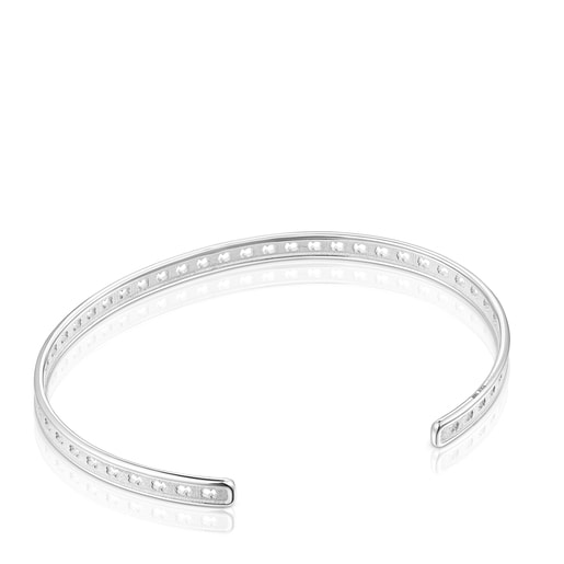 Silver TOUS Bear Row bracelet with silhouettes