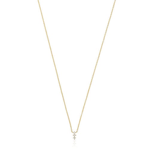 TOUS Gold Strip necklace with diamonds Les Classiques | Westland Mall