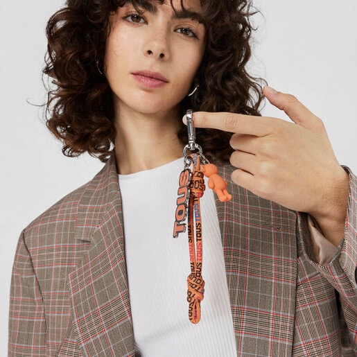 Llavero naranja Rope TOUS Logo