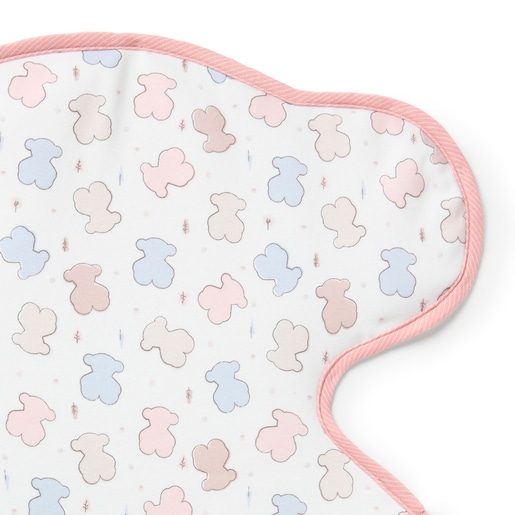 Bear-shaped travel changing mat in Colors pink