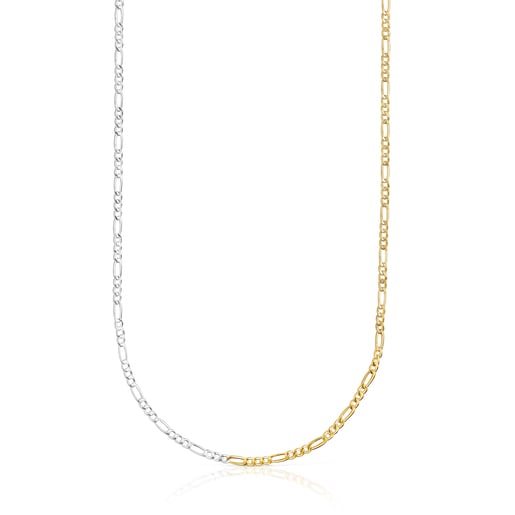 Two-tone TOUS Basics Necklace with curb chain