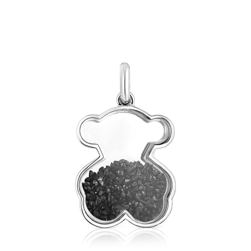 Silver Areia Pendant with onyx | TOUS