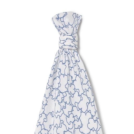 Baby muslin in Muse navy blue