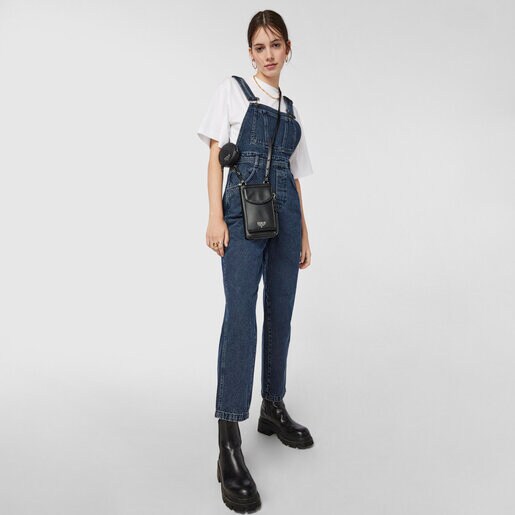 Black T Pop Cell phone cover and Hanging wallet