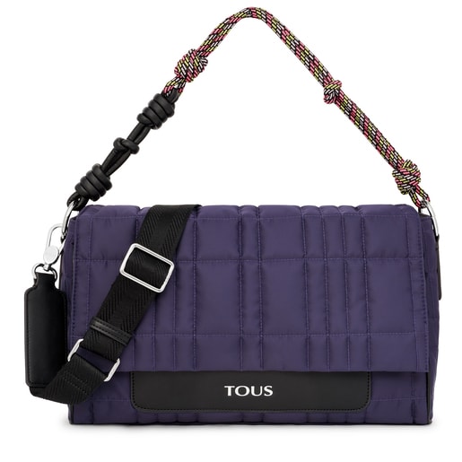 Velká fialová Crossbody kabelka TOUS Empire Padded