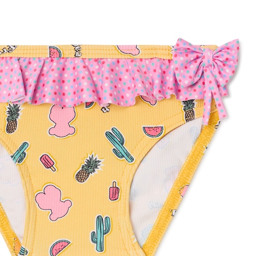 Bañador culetín de niña Cactus amarilla | TOUS