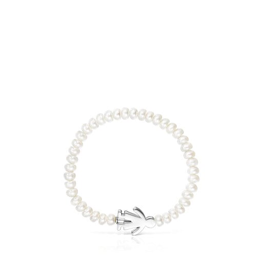 Pulsera tous pearls online de plata