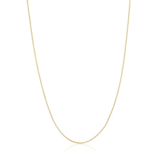 Cadena corta de oro 14 kt Basics