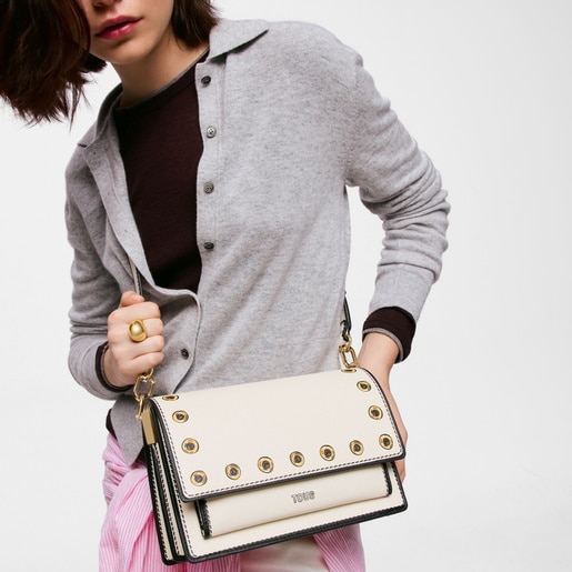 Medium beige Crossbody bag TOUS Audree Trampantojo