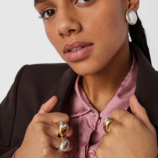 Two-tone Luah luna Ring